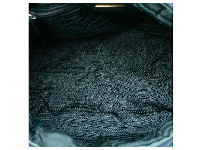 Bow Borsa a mano in tessuto blu con fiocco Prada - vista 4