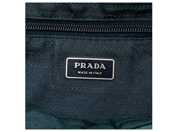Bow Borsa a mano in tessuto blu con fiocco Prada - vista 5