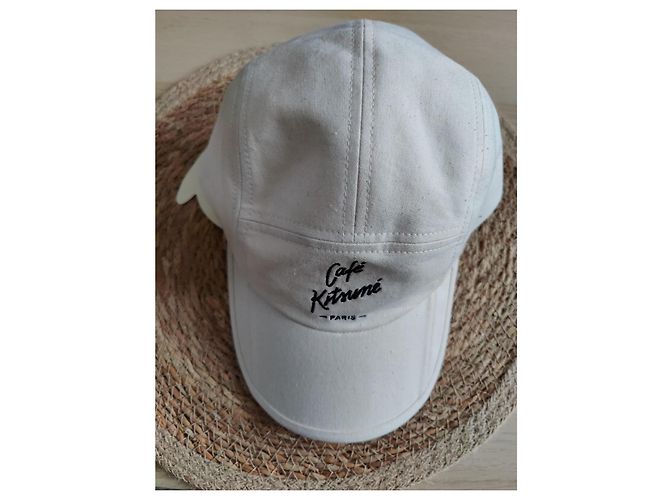 Autre Marque Neue Maison Kitsuné Mütze Ecru – 5 Panels Beige - Ansicht 4