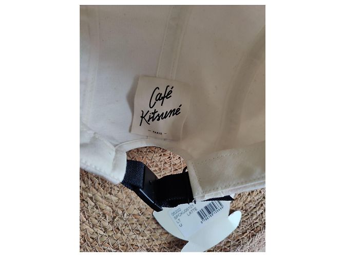 Autre Marque Neue Maison Kitsuné Mütze Ecru – 5 Panels Beige - Ansicht 6