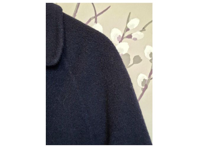 Max Mara Giacca corta in lana blu e nera Nero Blu scuro - vista 3
