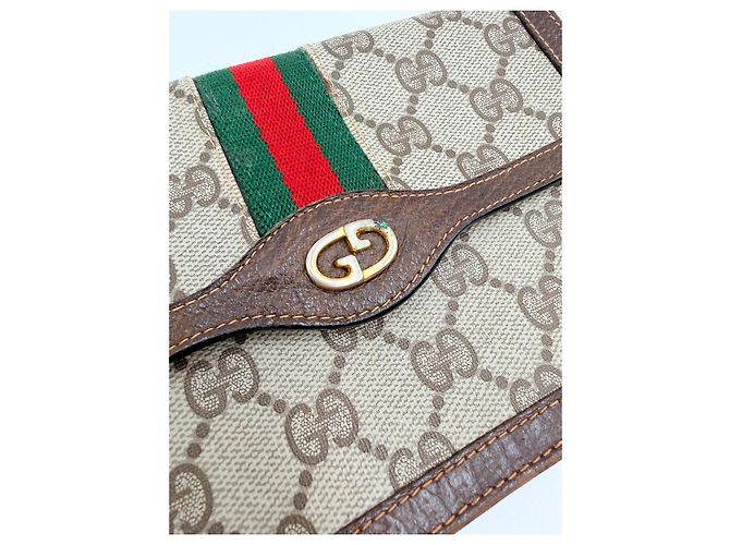 Pochette Gucci Ophidia GG Marrone - vista 3