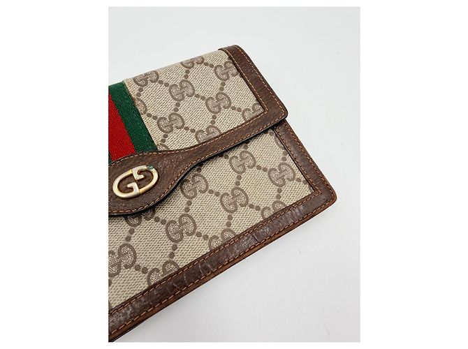 Pochette Gucci Ophidia GG Marrone - vista 4