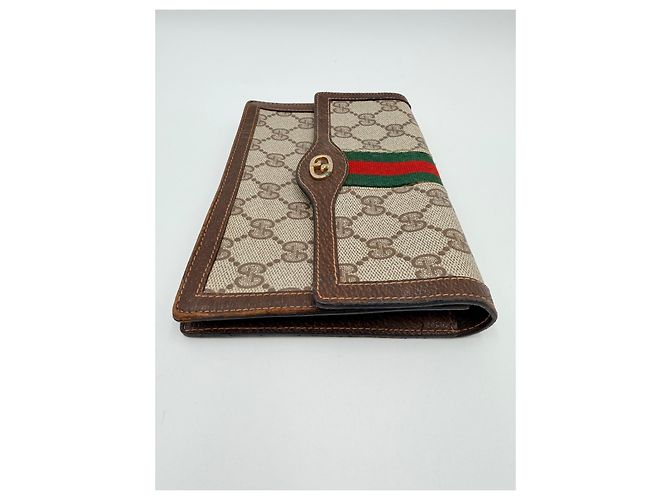 Pochette Gucci Ophidia GG Marrone - vista 6