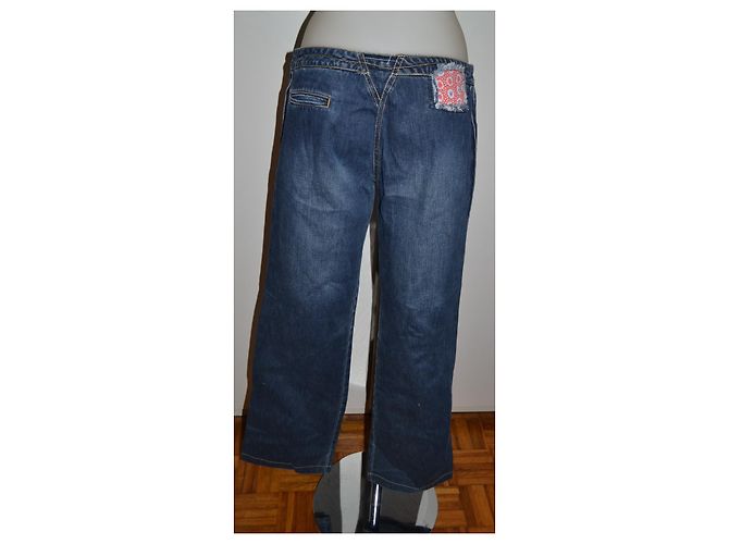 Jeans anchos Kenzo azules de algodón talla 40 - vista 2