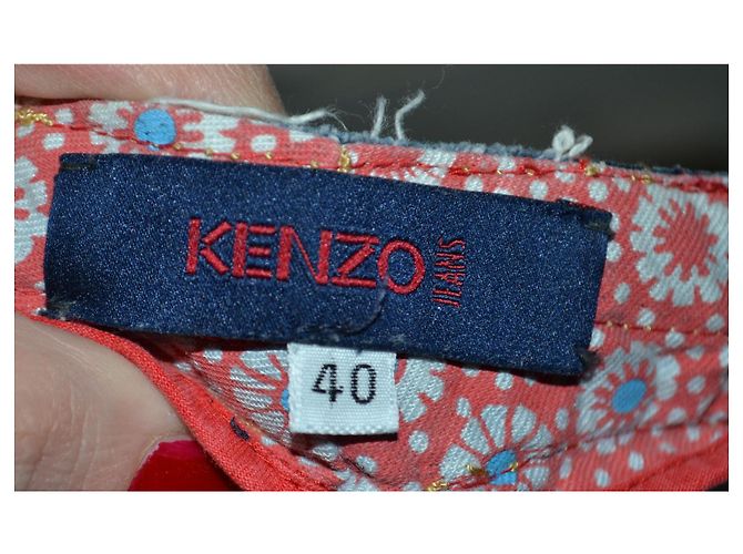 Jeans anchos Kenzo azules de algodón talla 40 - vista 3
