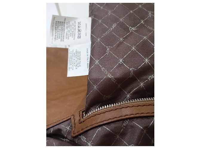 Borsa a mano in pelle Trussardi marrone - vista 14