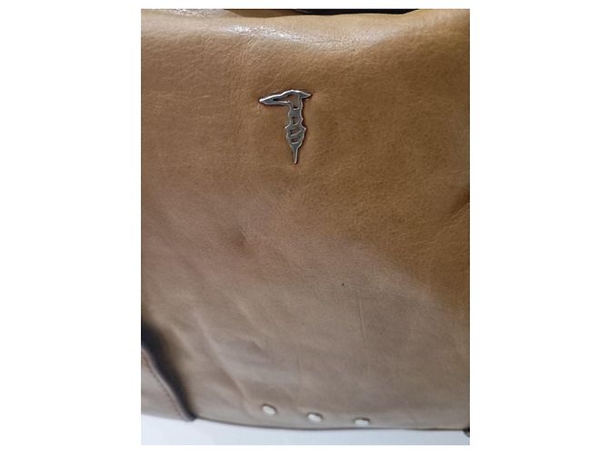 Borsa a mano in pelle Trussardi marrone - vista 2