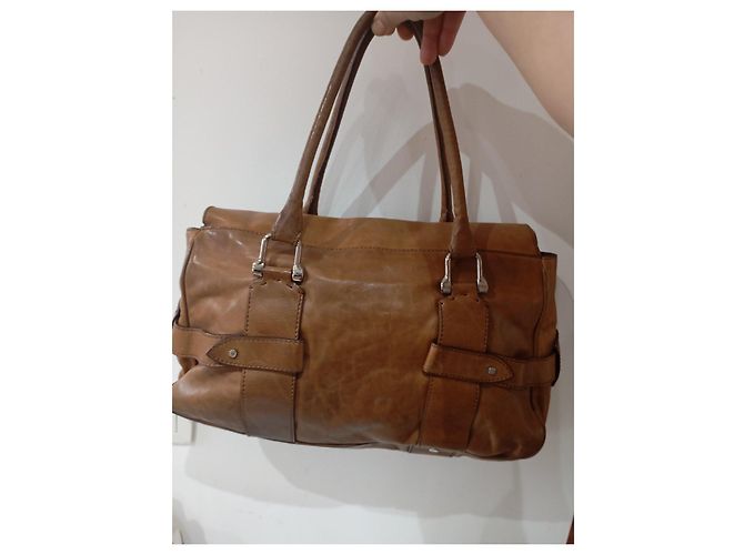Borsa a mano in pelle Trussardi marrone - vista 3