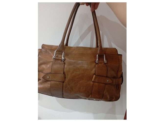 Borsa a mano in pelle Trussardi marrone - vista 5