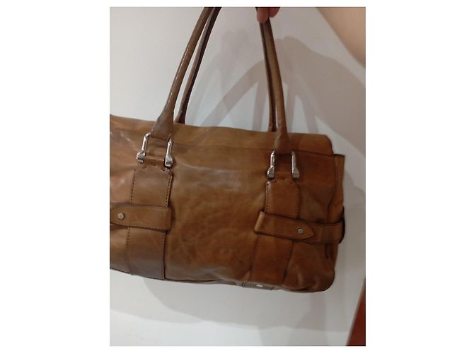 Borsa a mano in pelle Trussardi marrone - vista 6