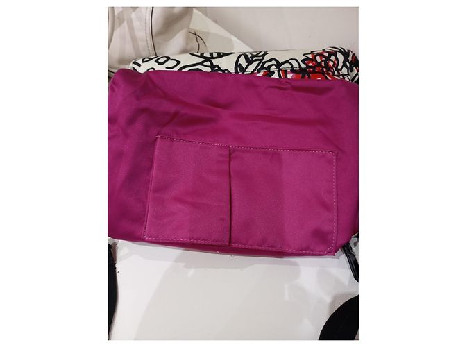 Borsa a spalla Coach con stampa floreale Nero Rosa Bianco Rosso - vista 10