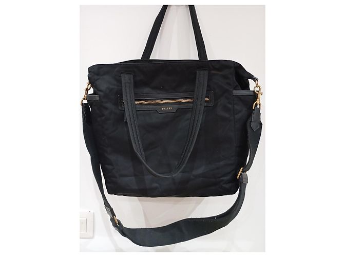 Borsa tote Anya Hindmarch nera in nylon Nero - vista 15