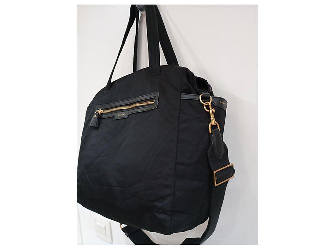 Borsa tote Anya Hindmarch nera in nylon Nero - vista 5