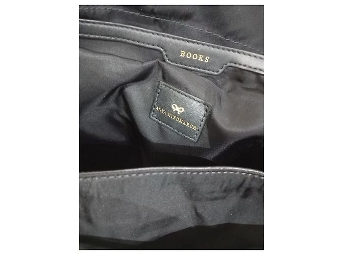 Borsa tote Anya Hindmarch nera in nylon Nero - vista 8