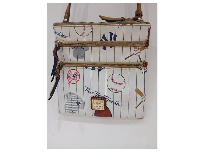 Borsa a Spalla Dooney & Bourke New York Yankees Bianco Rosso Blu - vista 3