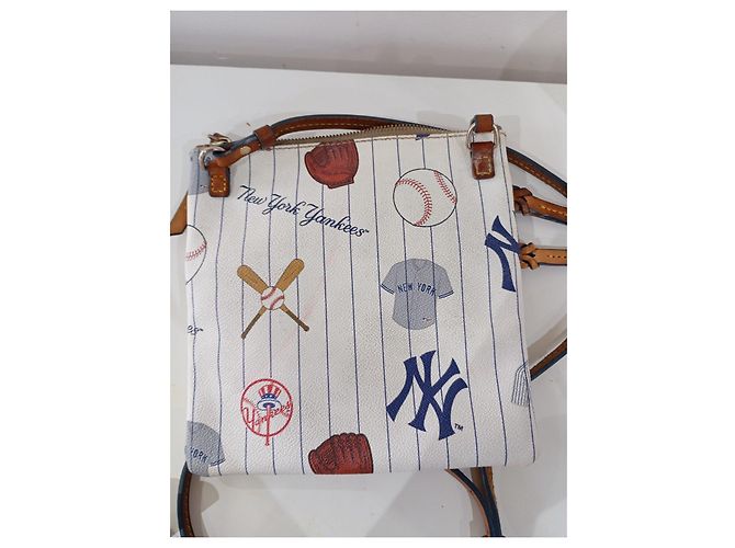 Borsa a Spalla Dooney & Bourke New York Yankees Bianco Rosso Blu - vista 4