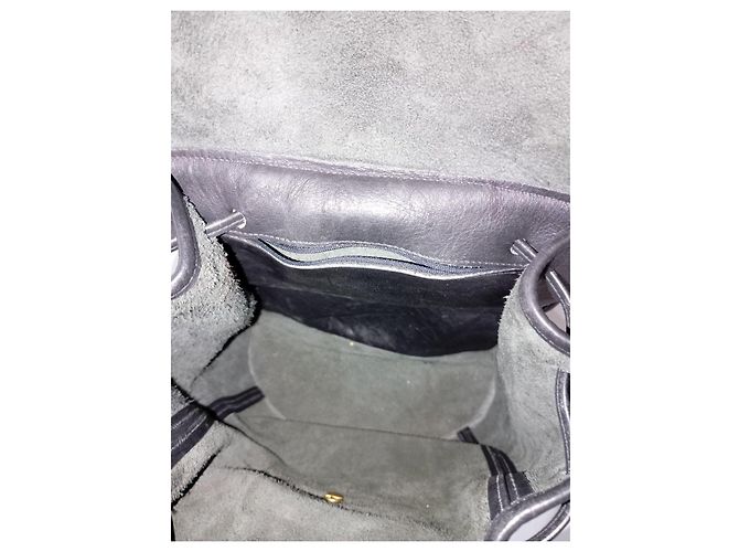 Schwarzer Leder-Rucksack von Coach - Ansicht 4