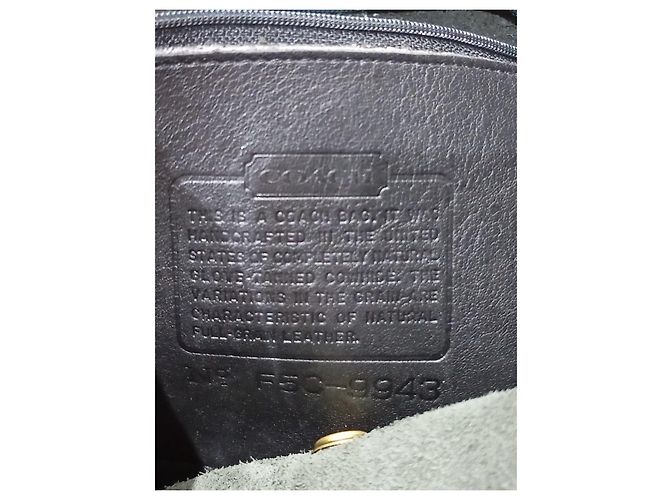 Schwarzer Leder-Rucksack von Coach - Ansicht 5