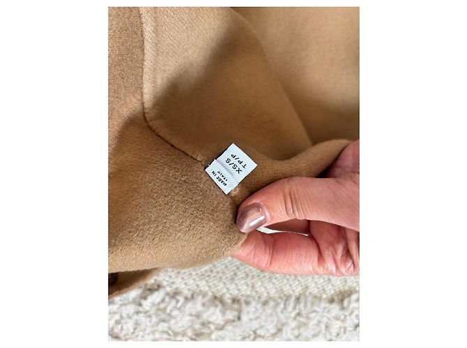 Capa Burberry em cashmere cor camelo Bege - vista 12