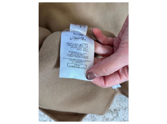 Capa Burberry em cashmere cor camelo Bege - vista 14