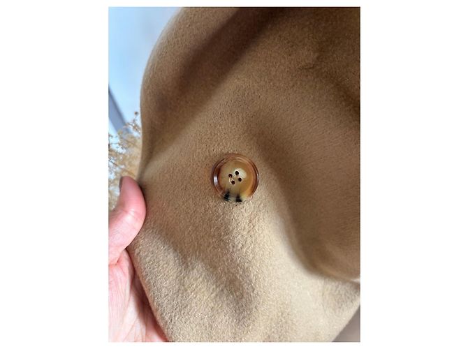 Capa Burberry em cashmere cor camelo Bege - vista 5