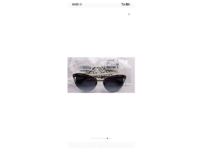 Gafas de sol Bulgari Serpenti Viper – nuevas a estrenar Negro Plata Metálico - vista 12