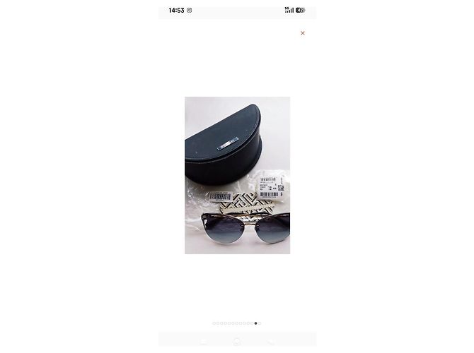 Gafas de sol Bulgari Serpenti Viper – nuevas a estrenar Negro Plata Metálico - vista 13