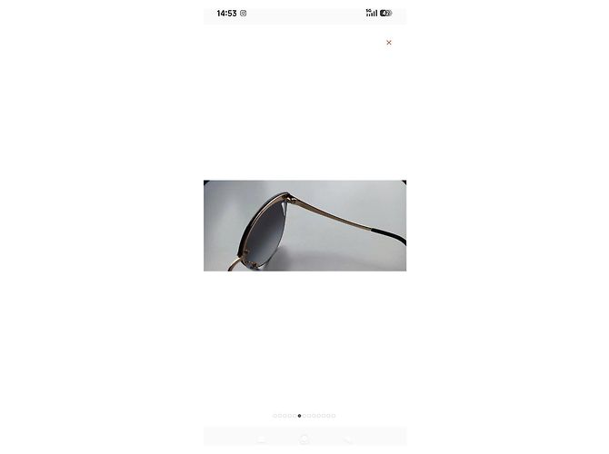 Gafas de sol Bulgari Serpenti Viper – nuevas a estrenar Negro Plata Metálico - vista 7
