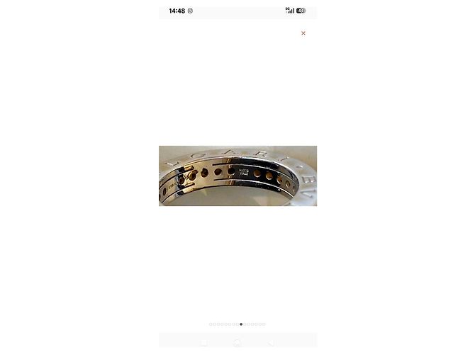Bulgari B.zero1 Ring aus 18 kt Weißgold mit Citrinen · Größe 53 · Neu - Ansicht 10