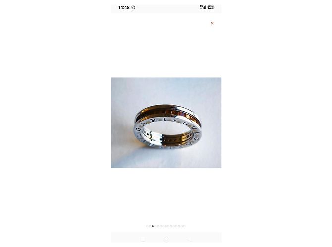 Bulgari B.zero1 Ring aus 18 kt Weißgold mit Citrinen · Größe 53 · Neu - Ansicht 4