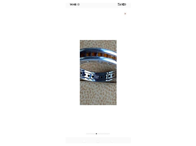 Bulgari B.zero1 Ring aus 18 kt Weißgold mit Citrinen · Größe 53 · Neu - Ansicht 8