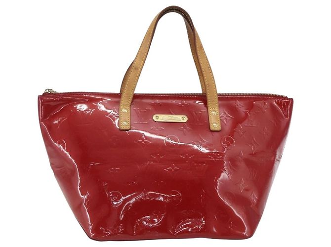 LOUIS VUITTON Borsa Bellevue PM Monogram Vernis Pomme D'amour M93583 Auth 163378 Rosso - vista 13