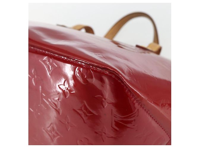 LOUIS VUITTON Borsa Bellevue PM Monogram Vernis Pomme D'amour M93583 Auth 163378 Rosso - vista 15