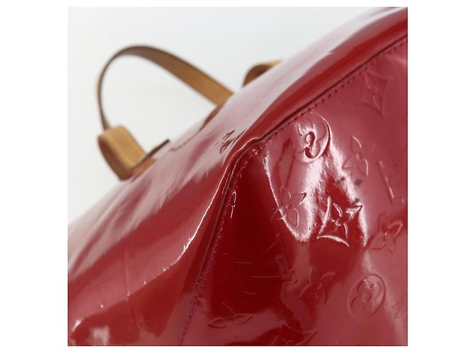 LOUIS VUITTON Borsa Bellevue PM Monogram Vernis Pomme D'amour M93583 Auth 163378 Rosso - vista 16