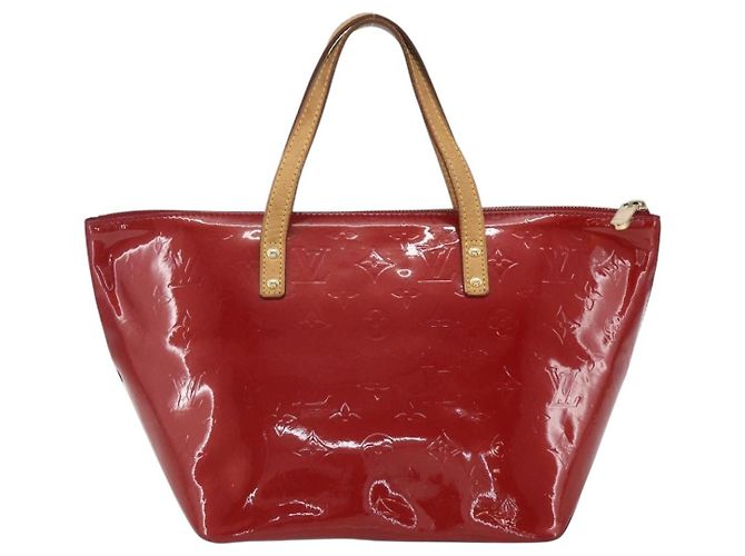 LOUIS VUITTON Borsa Bellevue PM Monogram Vernis Pomme D'amour M93583 Auth 163378 Rosso - vista 2