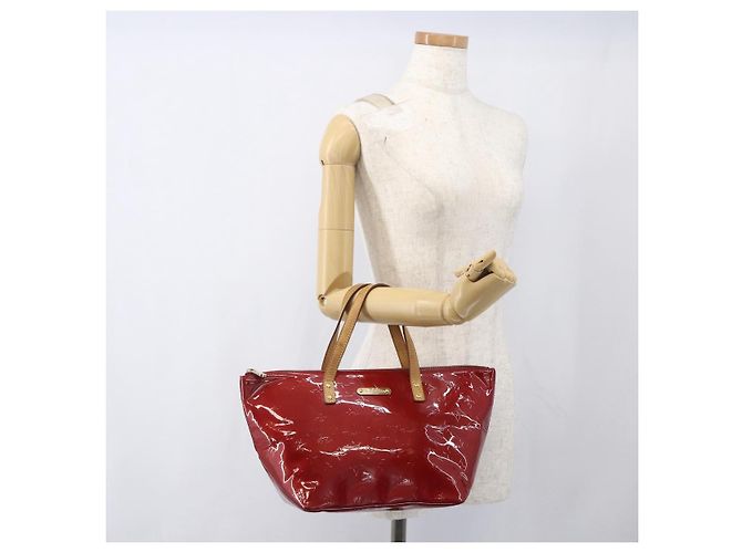 LOUIS VUITTON Borsa Bellevue PM Monogram Vernis Pomme D'amour M93583 Auth 163378 Rosso - vista 22