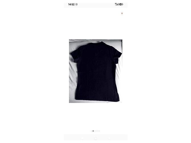 Camiseta Versace Negra con Logo Negro - vista 3