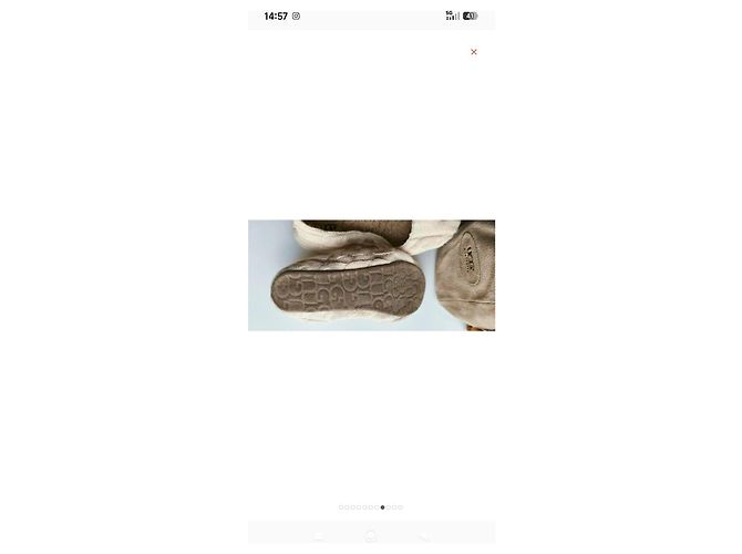 Bailarinas UGG de lã bege com pompom - vista 9