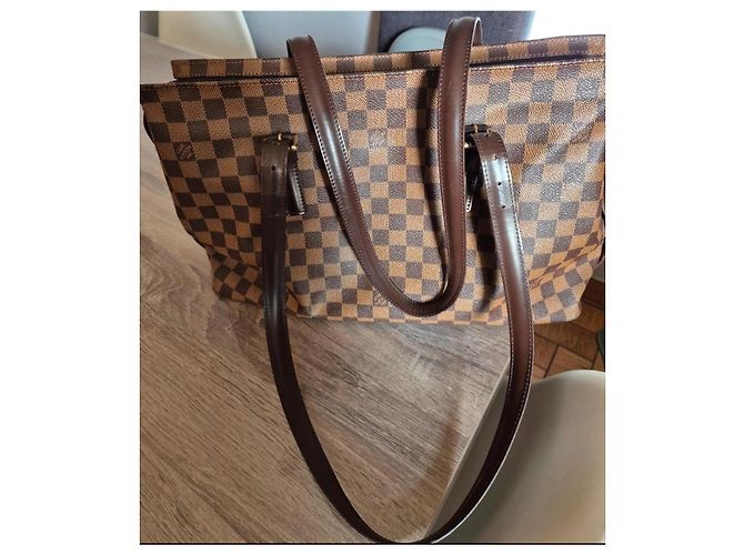 Chelsea Borsa a mano Louis Vuitton in pelle marrone scuro - vista 14