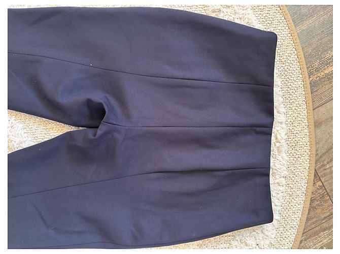 Calça de lã virgem azul marinho The Row Azul escuro - vista 10