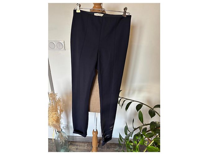 Calça de lã virgem azul marinho The Row Azul escuro - vista 11