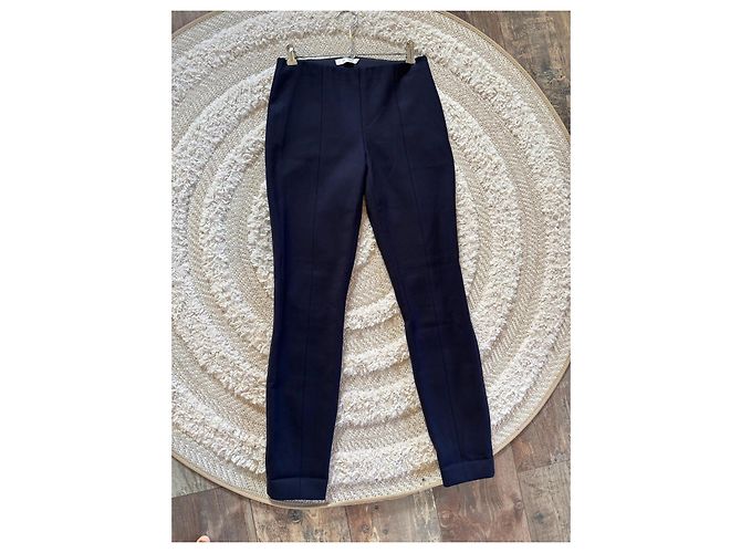 Calça de lã virgem azul marinho The Row Azul escuro - vista 12