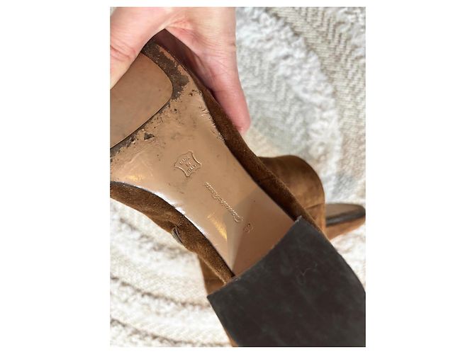 Botines Gianvito Rossi 39 Castaño - vista 2