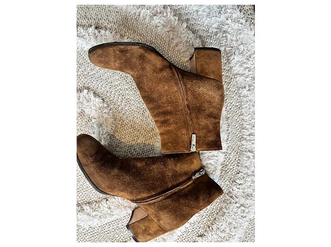 Botines Gianvito Rossi 39 Castaño - vista 4
