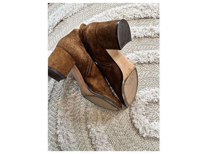 Botines Gianvito Rossi 39 Castaño - vista 5