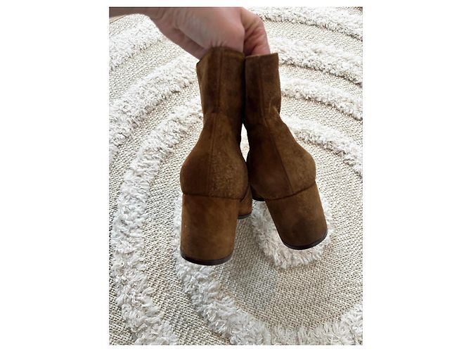 Botines Gianvito Rossi 39 Castaño - vista 6