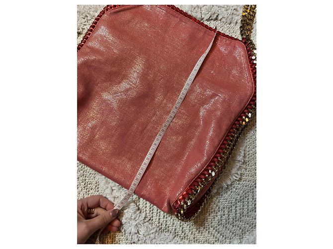 Stella Mc Cartney Borsa Falabella metallica rosa Stella McCartney - vista 10