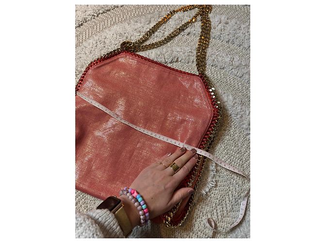 Stella Mc Cartney Borsa Falabella metallica rosa Stella McCartney - vista 13