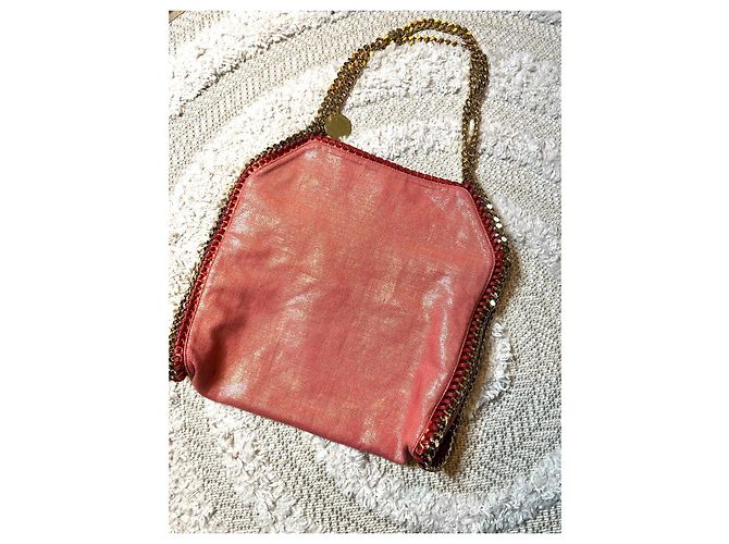Stella Mc Cartney Borsa Falabella metallica rosa Stella McCartney - vista 2